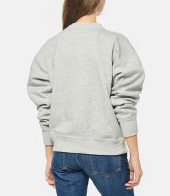 MARANT ÉTOILE Sweatshirt Moby Coton Gris -Majestic Filatures shop imare look20221110 131