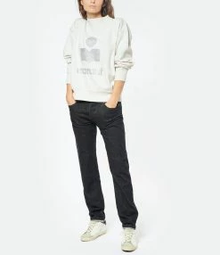 MARANT ÉTOILE Sweatshirt Moby Coton Écru -Majestic Filatures shop imare look20221110 279