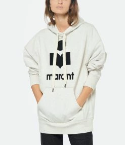 MARANT ÉTOILE Sweatshirt Mansel Coton Écru -Majestic Filatures shop imare look20221110 292