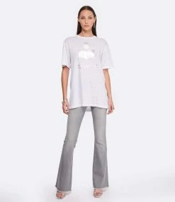 MARANT ÉTOILE Tee-shirt Zewel Lin Blanc -Majestic Filatures shop imare look20221125 317