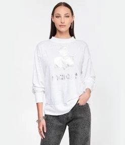 MARANT ÉTOILE Tee-shirt Klowia Lin Blanc -Majestic Filatures shop imare look20221125 47
