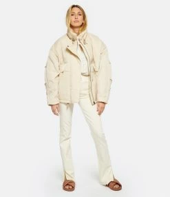 MARANT ÉTOILE Blouson Camillio Beige Clair 8 MARANT ÉTOILE Blouson Camillio Beige Clair -Majestic Filatures shop imare look20221129 176