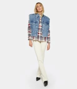 MARANT ÉTOILE Veste Tyra Coton Bleu Clair 8 MARANT ÉTOILE Veste Tyra Coton Bleu Clair -Majestic Filatures shop imare look20221129 211