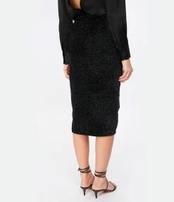 MARANT ÉTOILE Jupe Longue Alyssa Noir -Majestic Filatures shop imare look20221130 169