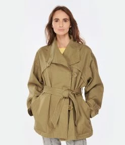 MARANT ÉTOILE Veste Peachy Coton Kaki 7 MARANT ÉTOILE Veste Peachy Coton Kaki -Majestic Filatures shop imare look20221130 197