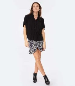 MARANT ÉTOILE Top Azalea Noir 6 MARANT ÉTOILE Top Azalea Noir -Majestic Filatures shop imare look20221130 239