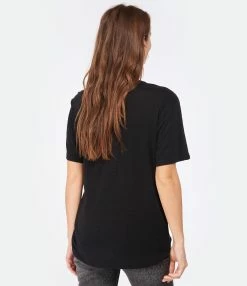MARANT ÉTOILE Tee-shirt Zewel Lin Noir -Majestic Filatures shop imare look20221130 280