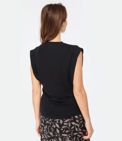 MARANT ÉTOILE Tee-shirt Kotty Lin Noir -Majestic Filatures shop imare look20221130 310