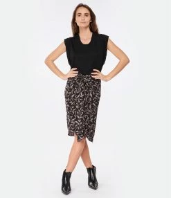 MARANT ÉTOILE Tee-shirt Kotty Lin Noir -Majestic Filatures shop imare look20221130 311