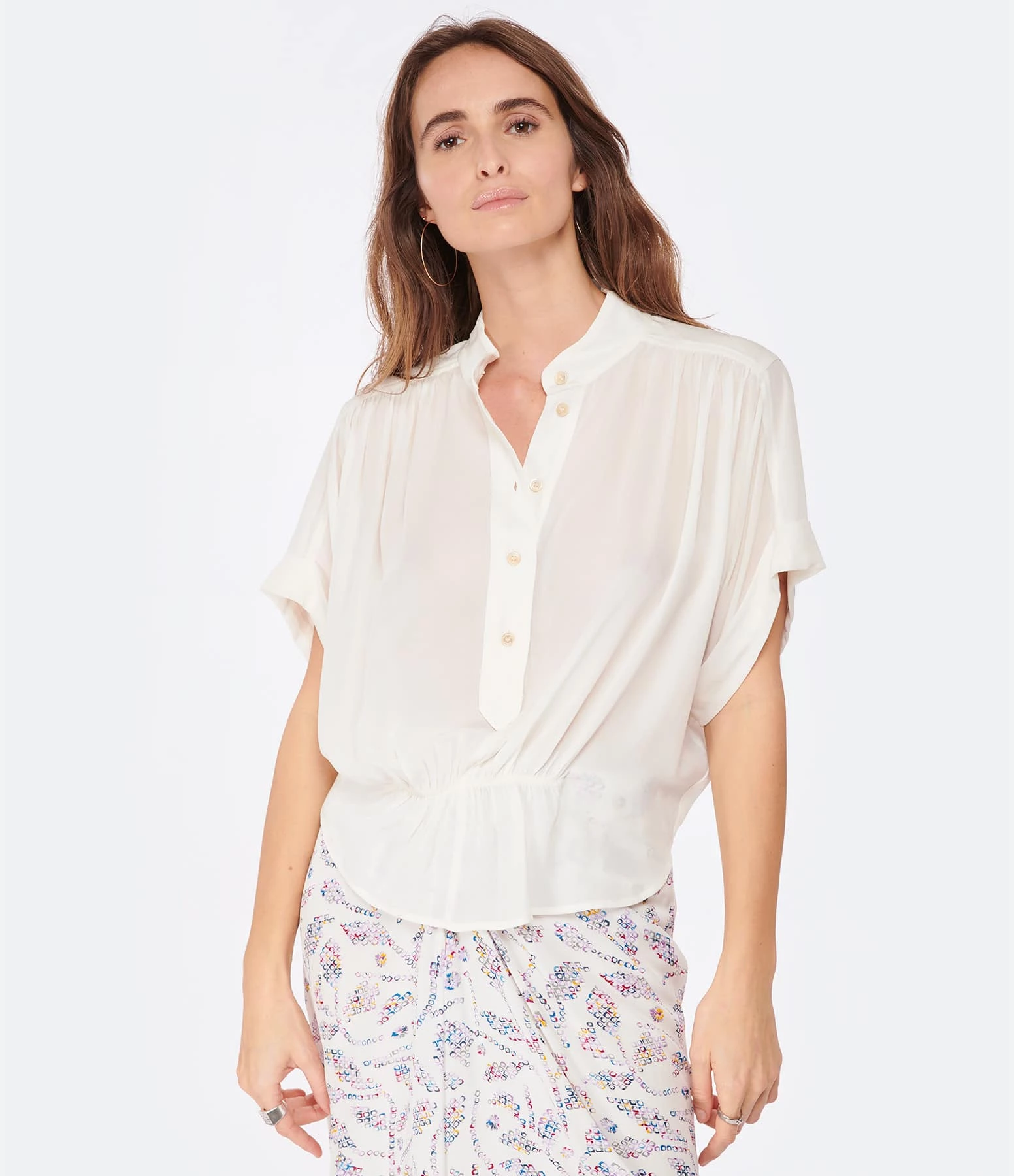 MARANT ÉTOILE Top Azalea Écru 3 MARANT ÉTOILE Top Azalea Écru – Image 3