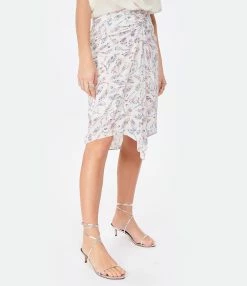 MARANT ÉTOILE Jupe Longue Diamiani Écru -Majestic Filatures shop imare look20221130 348