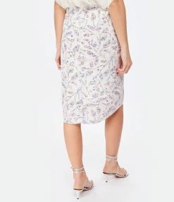 MARANT ÉTOILE Jupe Longue Diamiani Écru -Majestic Filatures shop imare look20221130 349