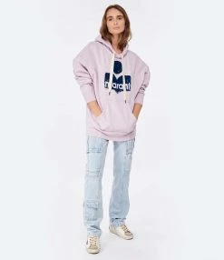 MARANT ÉTOILE Sweatshirt Mansel Coton Rose Clair -Majestic Filatures shop imare look20221130 395