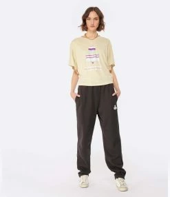 MARANT ÉTOILE Tee-shirt Kyanza Lin Écru -Majestic Filatures shop imare look20221205 374