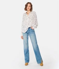 MARANT ÉTOILE Blouse Berangere Écru -Majestic Filatures shop imare look20221205 497