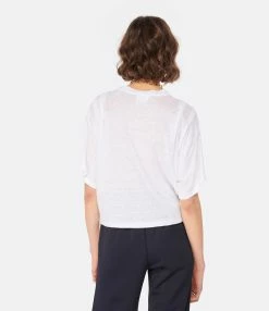 MARANT ÉTOILE Tee-shirt Kyanza Lin Blanc -Majestic Filatures shop imare look20221205 634