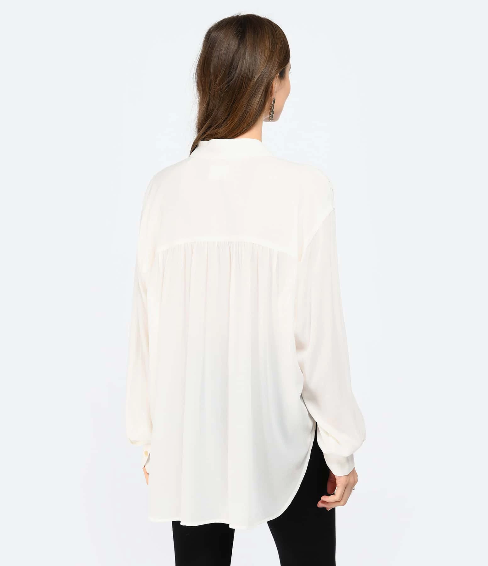MARANT ÉTOILE Top Bérangère Écru 4 MARANT ÉTOILE Top Bérangère Écru – Image 4
