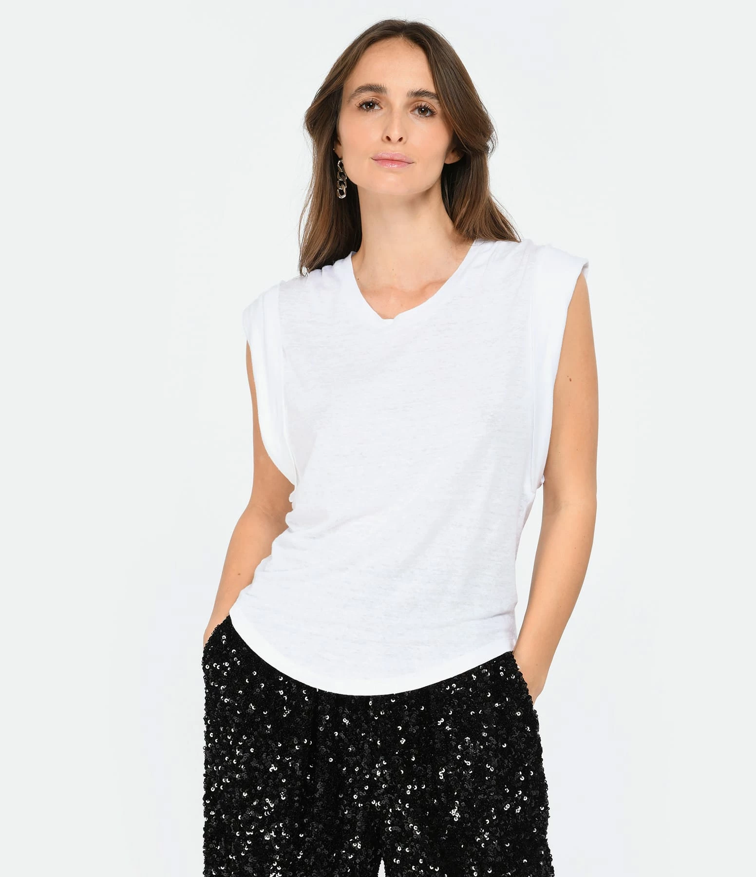 MARANT ÉTOILE Tee-shirt Kotty Lin Blanc 3 MARANT ÉTOILE Tee-shirt Kotty Lin Blanc – Image 3