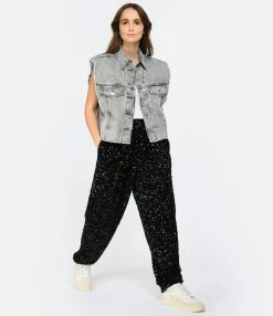 MARANT ÉTOILE Veste Tyra Coton Gris Clair -Majestic Filatures shop imare look20221206 310