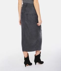 MARANT ÉTOILE Jupe Longue Tilauria Gris -Majestic Filatures shop imare look20221220 331