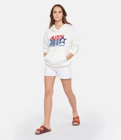 MARANT ÉTOILE Short Lesia Coton Blanc -Majestic Filatures shop imare look20221220 386