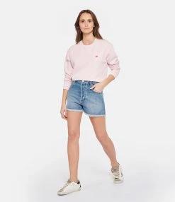 MARANT ÉTOILE Short Lesia Coton Bleu Clair -Majestic Filatures shop imare look20221220 398
