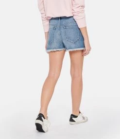 MARANT ÉTOILE Short Lesia Coton Bleu Clair -Majestic Filatures shop imare look20221220 400