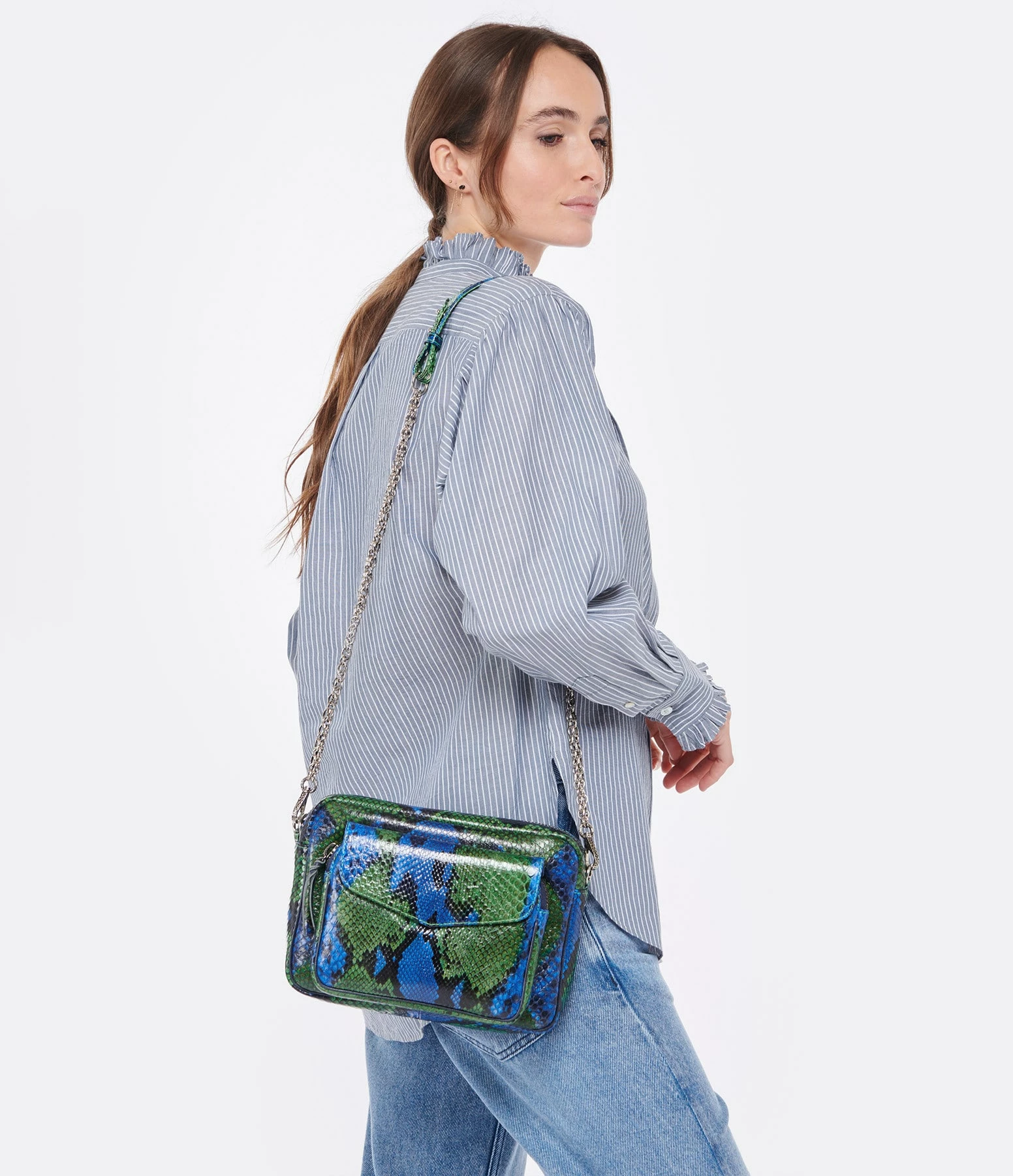 MARANT ÉTOILE Chemise Saoli Coton Bleu 3 MARANT ÉTOILE Chemise Saoli Coton Bleu – Image 3