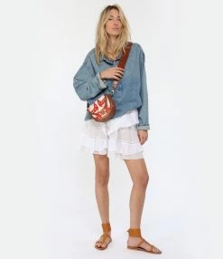 MARANT ÉTOILE Jupe Moana Coton Blanc -Majestic Filatures shop imare look20230117 479