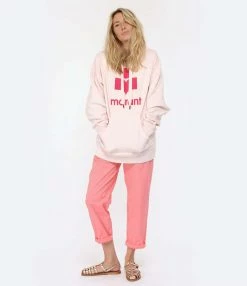 MARANT ÉTOILE Sweatshirt Mansel Coton Rose Clair -Majestic Filatures shop imare look20230117 607
