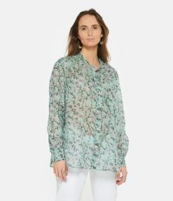 MARANT ÉTOILE Chemise Mexika Coton Imprimé Amande 8 MARANT ÉTOILE Chemise Mexika Coton Imprimé Amande -Majestic Filatures shop imare look20230118 223