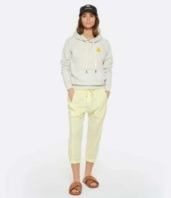 MARANT ÉTOILE Sweatshirt Malibu Coton Écru Jaune -Majestic Filatures shop imare look20230118 247