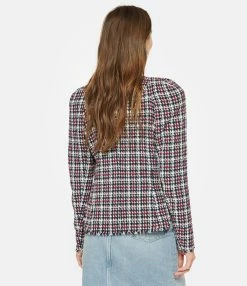 MARANT ÉTOILE Veste Nelly Coton Midnight Rouge -Majestic Filatures shop imare look20230118 268