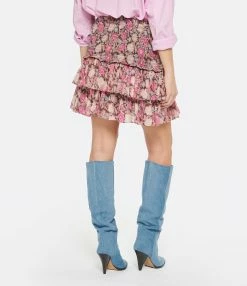 MARANT ÉTOILE Jupe Naomi Coton Rose 9 MARANT ÉTOILE Jupe Naomi Coton Rose -Majestic Filatures shop imare look20230118 349