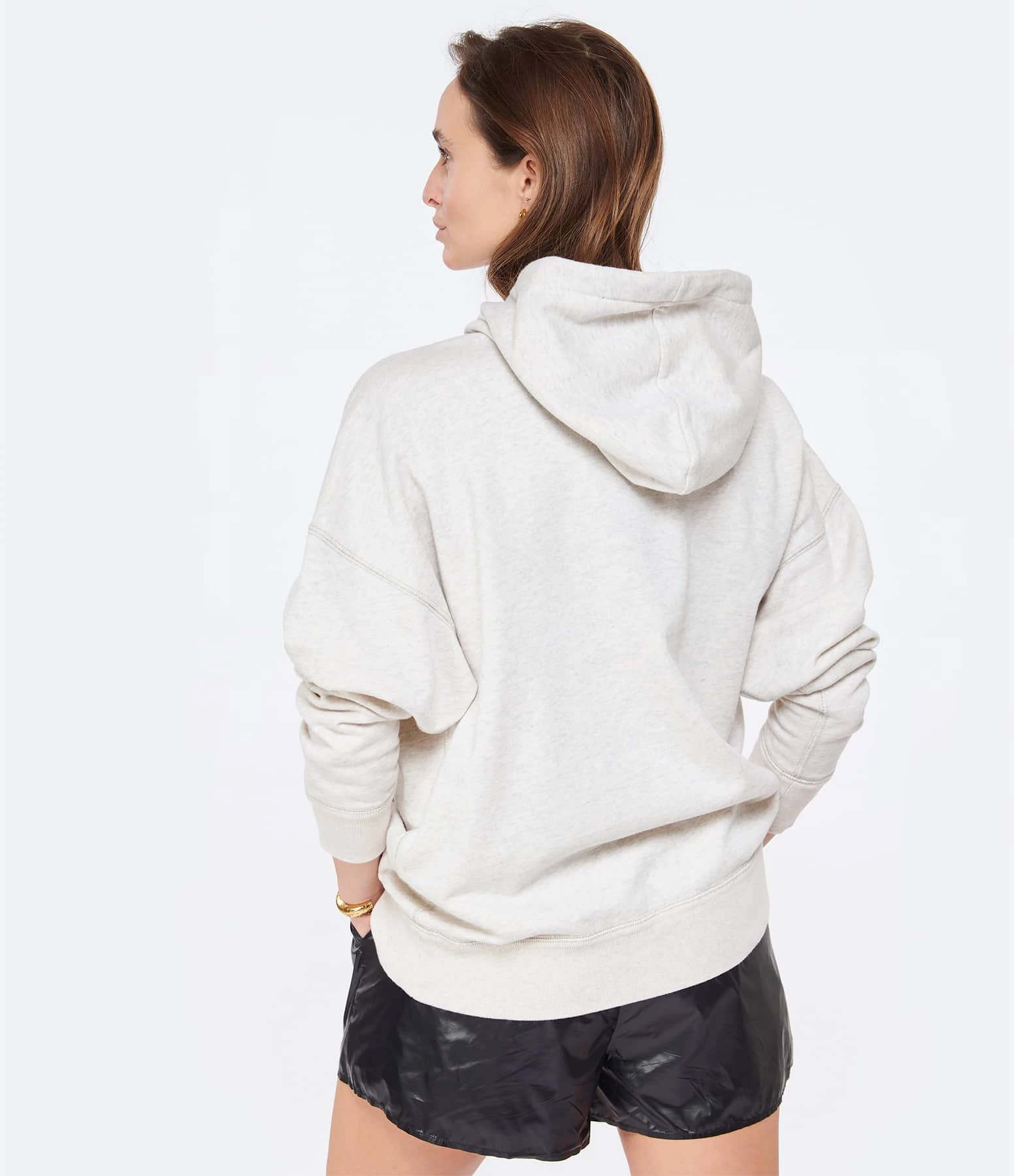 MARANT ÉTOILE Sweatshirt Mansel Coton Écru Jaune 5 MARANT ÉTOILE Sweatshirt Mansel Coton Écru Jaune – Image 5