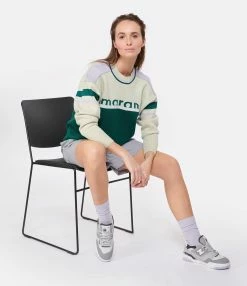 MARANT ÉTOILE Pull Carry Coton Émeraude -Majestic Filatures shop imare look20230126 320