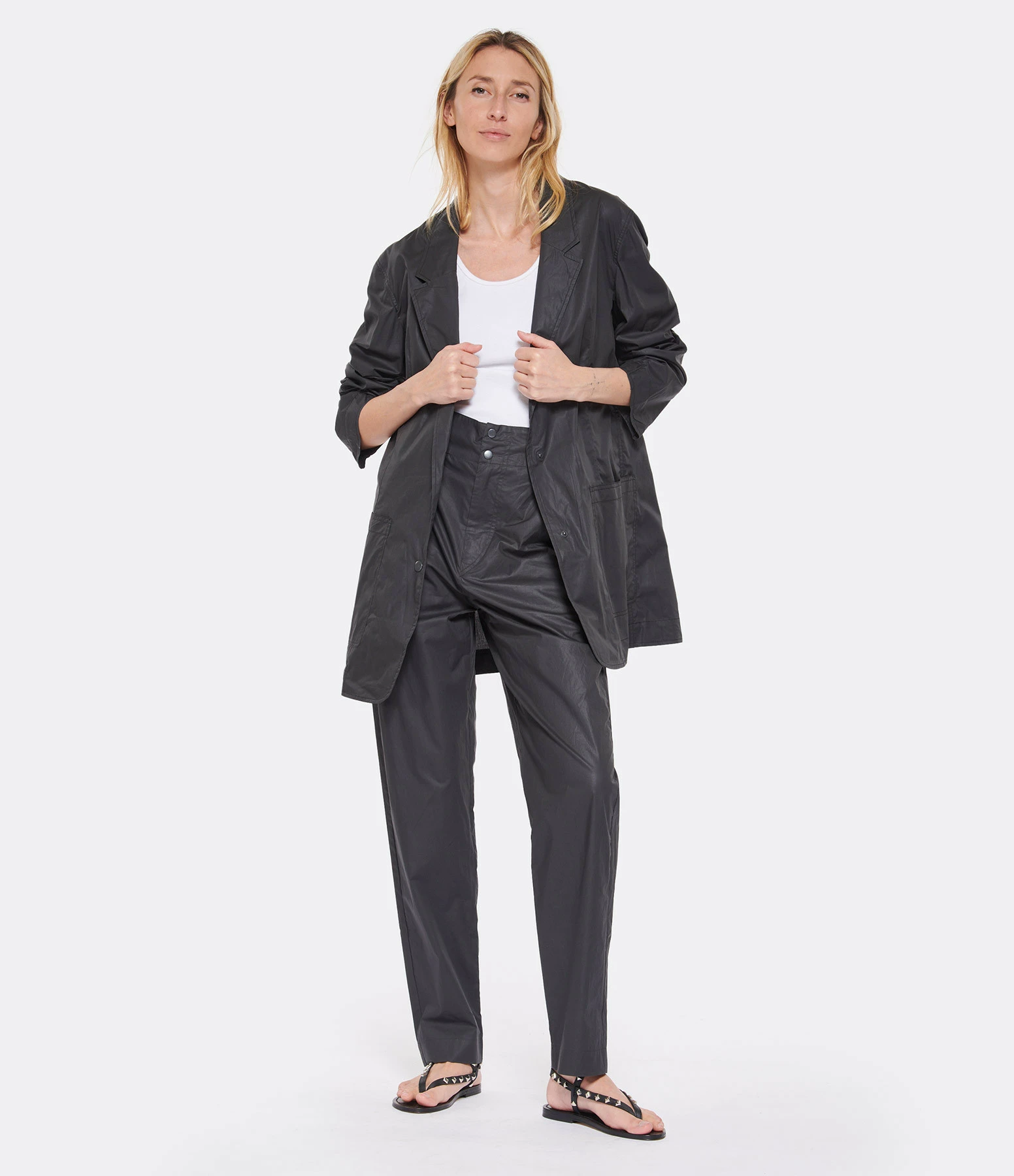 MARANT ÉTOILE Veste Blazer Fynezia Coton Noir 3 MARANT ÉTOILE Veste Blazer Fynezia Coton Noir – Image 3