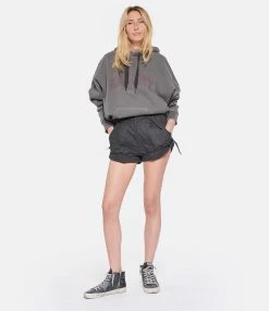 MARANT ÉTOILE Short Ferdini Coton Noir -Majestic Filatures shop imare look20230207 494