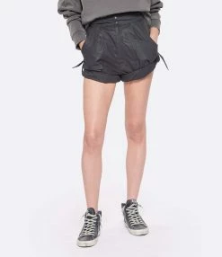MARANT ÉTOILE Short Ferdini Coton Noir -Majestic Filatures shop imare look20230207 495