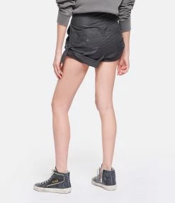 MARANT ÉTOILE Short Ferdini Coton Noir -Majestic Filatures shop imare look20230207 498