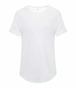 MARANT ÉTOILE Tee-shirt Koldi Uni Lin Blanc