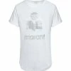 MARANT ÉTOILE Tee-shirt Koldi Lin Blanc Argenté