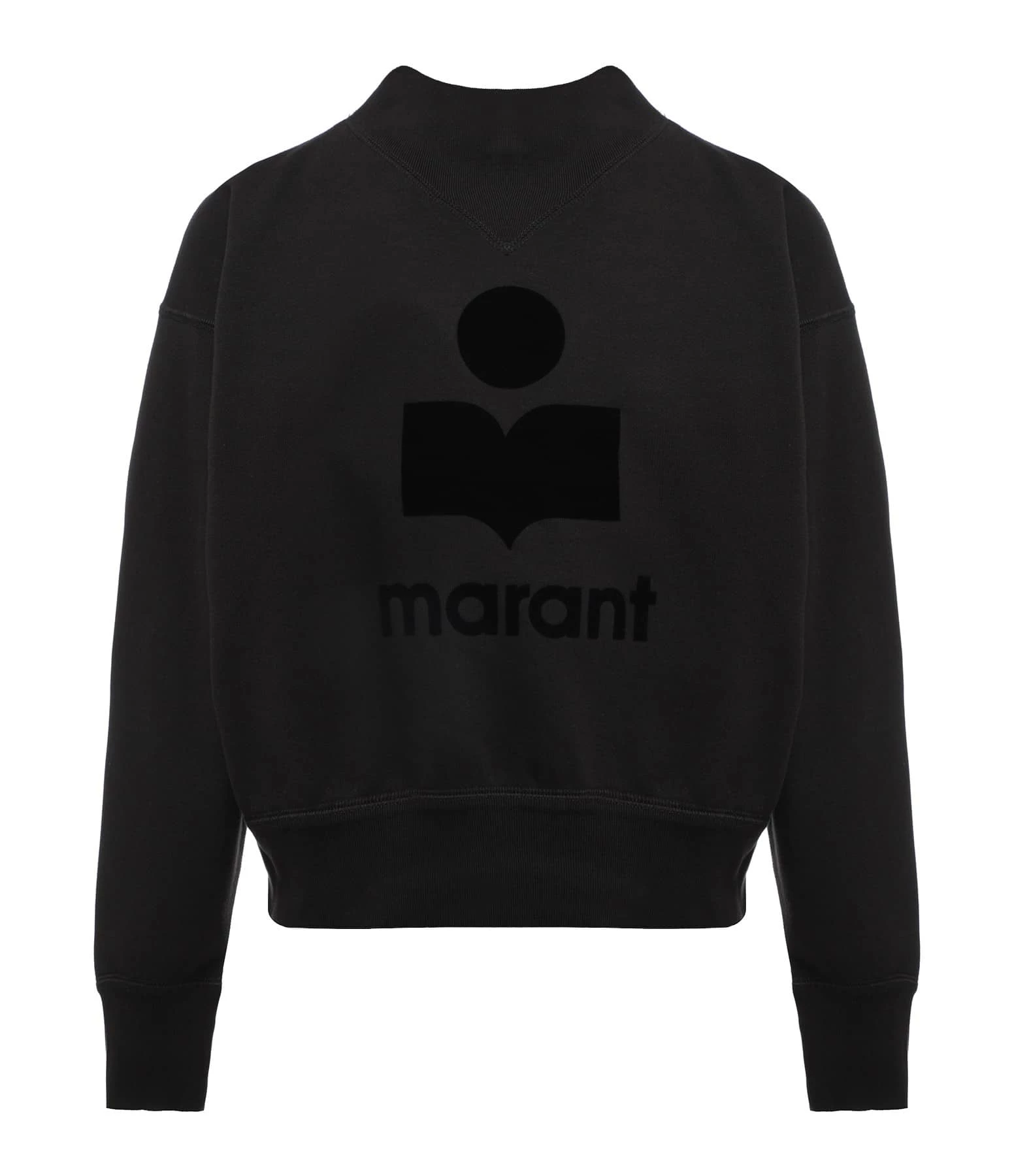 MARANT ÉTOILE Sweatshirt Moby Coton Noir Délavé 1 MARANT ÉTOILE Sweatshirt Moby Coton Noir Délavé