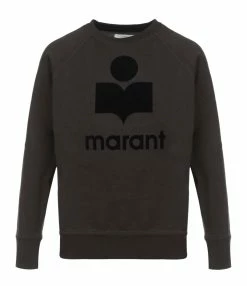 MARANT ÉTOILE Sweatshirt Milly Coton Noir Délavé