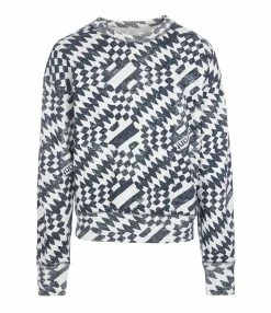MARANT ÉTOILE Sweatshirt Mobyli Coton Imprimé Écru Noir