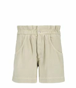 MARANT ÉTOILE Short Titea Coton Écru