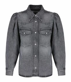 MARANT ÉTOILE Chemise Tahisse Coton Gris