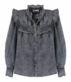 MARANT ÉTOILE Chemise Idety Coton Gris