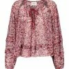 MARANT ÉTOILE Blouse Felipa Imprimé Framboise Écru