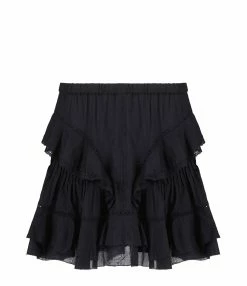 MARANT ÉTOILE Jupe Moana Coton Noir